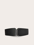 Elastic belt with square metal buckle image number 0