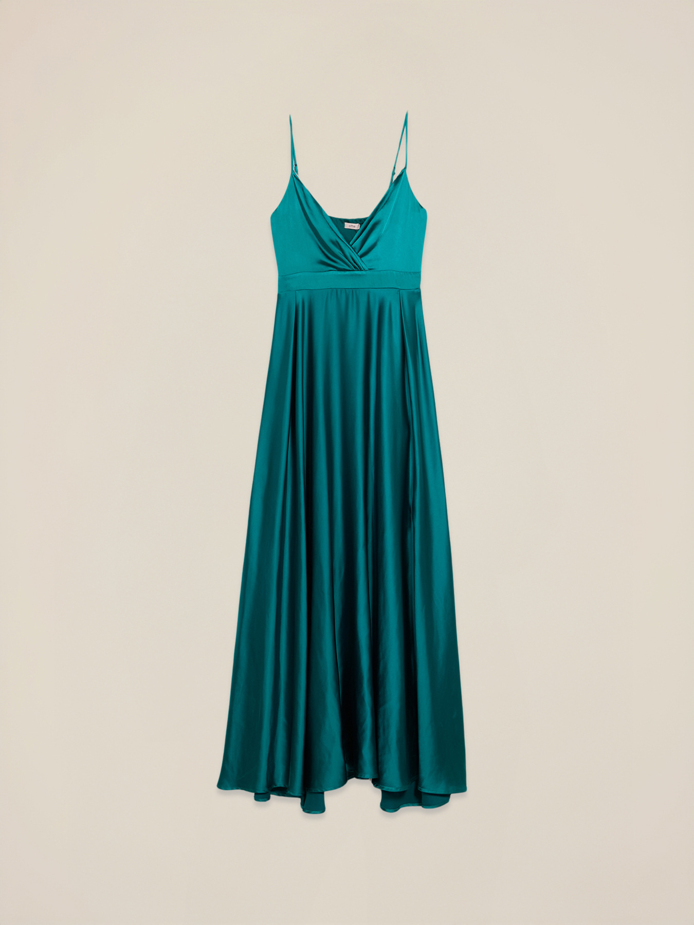 Vestito lungo in raso image number 4