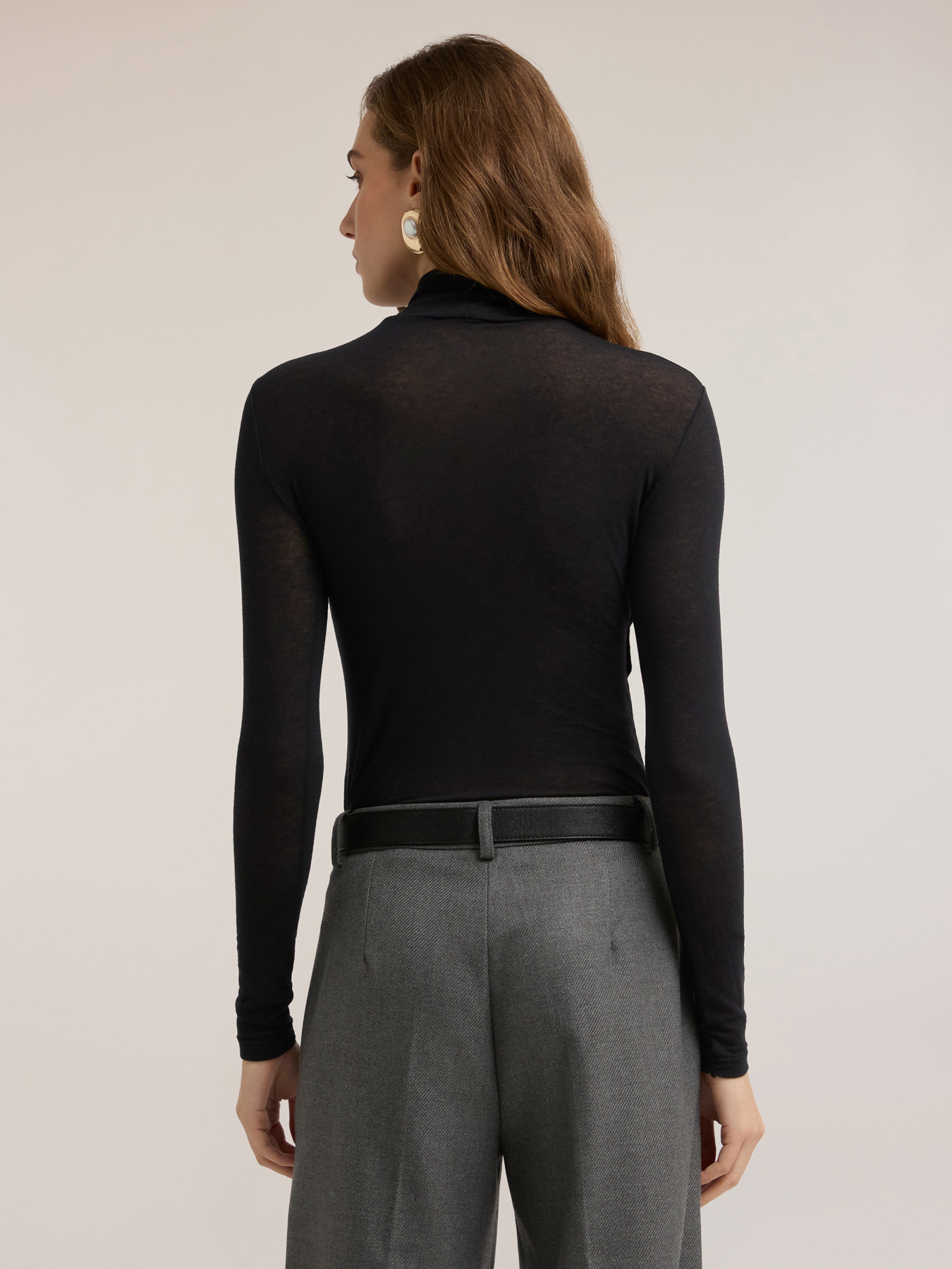 Jersey de cuello alto mezcla de modal image number 1