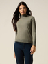 Fitted turtleneck in viscose blend image number 0
