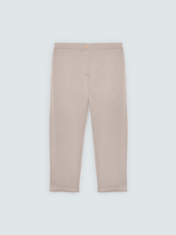 Pantaloni Carrot Fit in tessuto stretch
