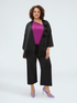 Pantaloni cropped in raso image number 2