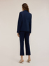Blazer à simple boutonnage en coton technique image number 1