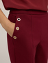 Regular trousers with eyelet pattern image number 3