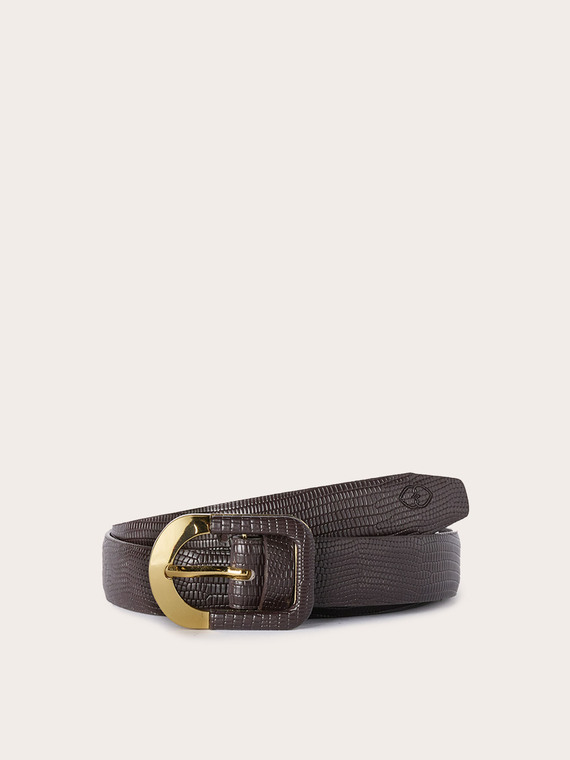 Belt with buckle
