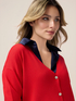 Viscose blend cardigan with jewel buttons image number 2