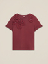 Camiseta con aplicaciones florales image number 3