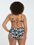 Bikini mit tropischem Print und Schn&uuml;ren image number 3