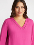Bluse mit V-Ausschnitt aus Viskose LENZING™ ECOVERO™ Viskose image number 3