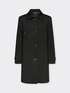 Scuba fabric coat with collar image number 4