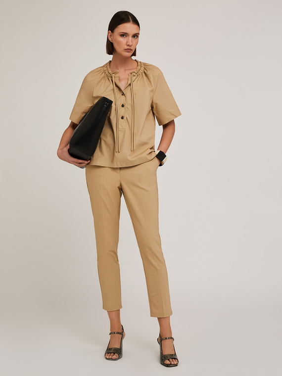 Pantalon regular en tissu technique