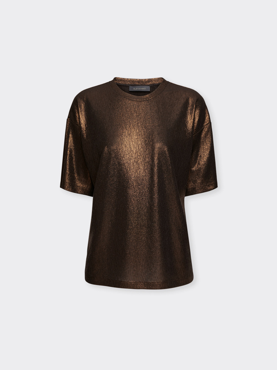 T-shirt in jersey laminato