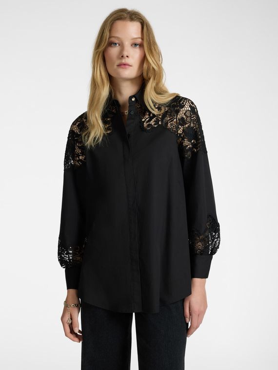 Camicia con pizzo