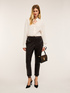 Coated fabric trousers with turn-up image number 2