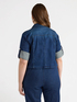 Kurze Blousonjacke aus leichtem Denim image number 1