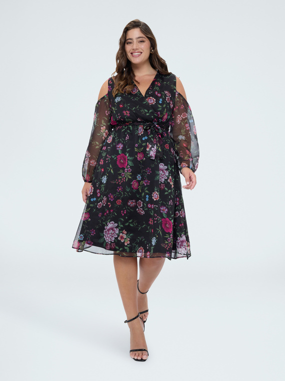 Dream Dress floral print and cut-out
