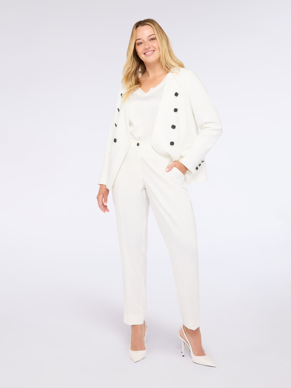Pantaloni New York con bottone gioiello
