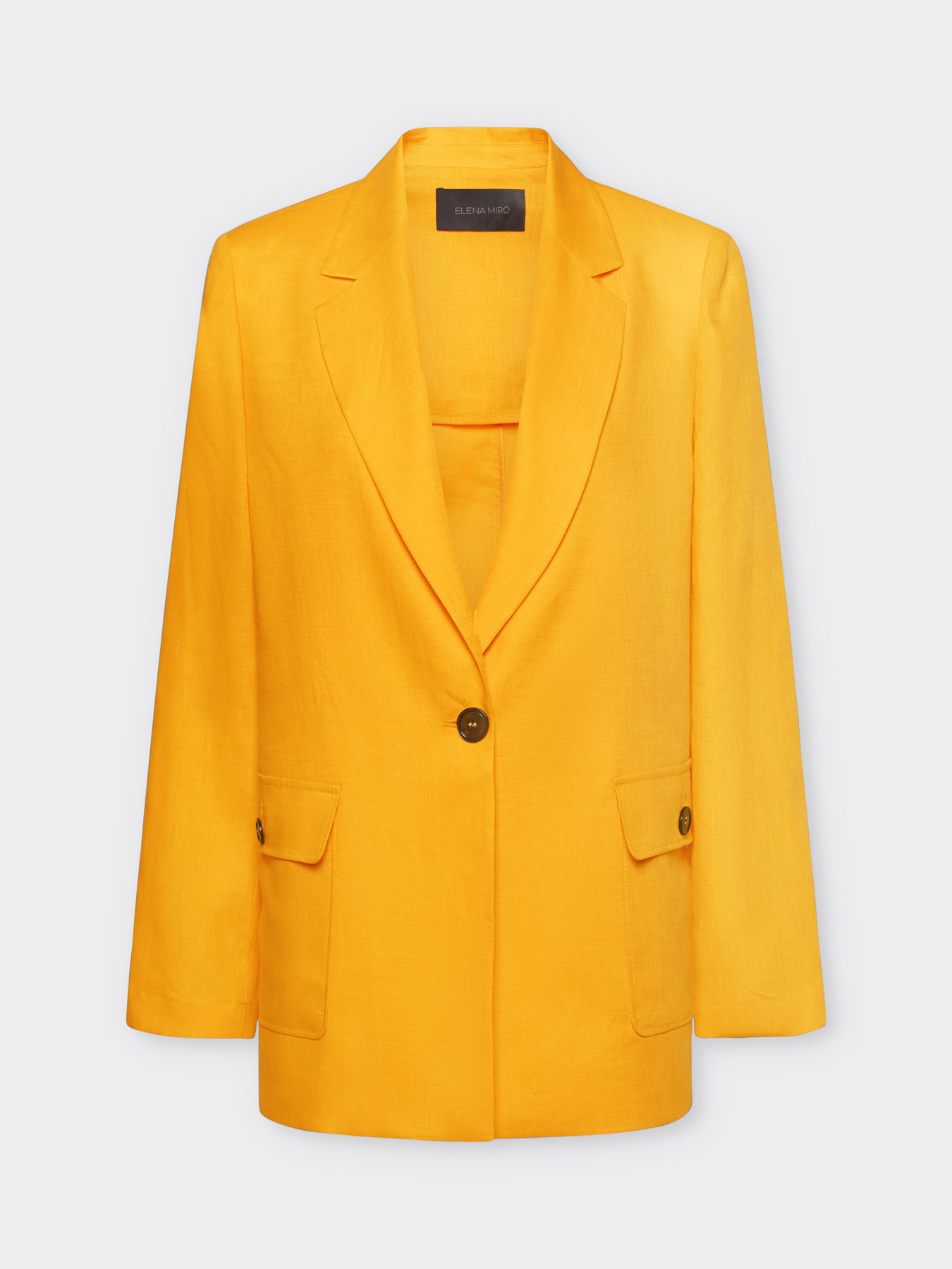 Blazer in linen with pockets
