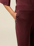 Palazzo pants in scuba fabric with welt pockets image number 2