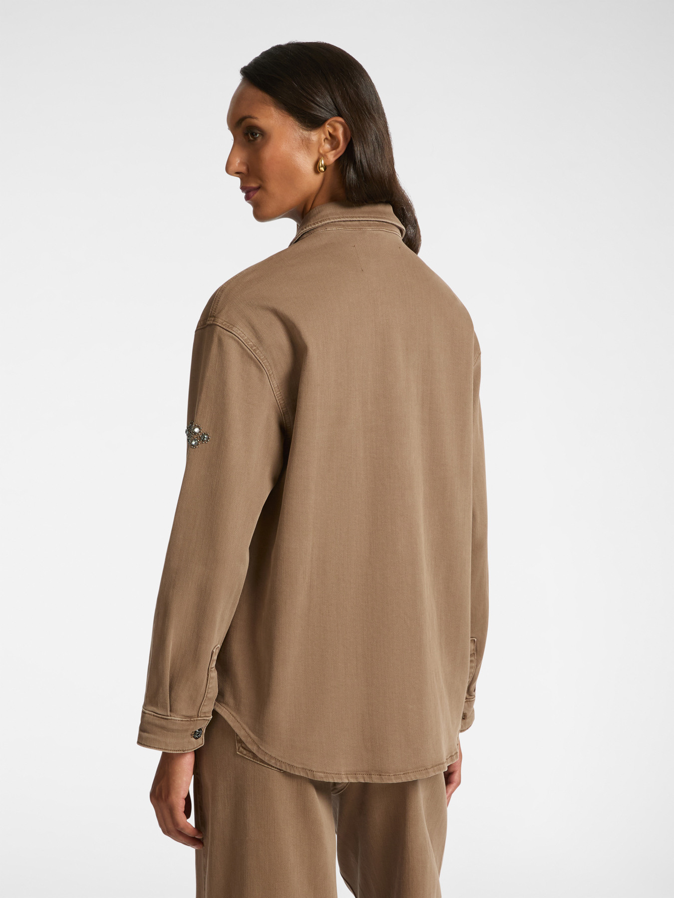 Overshirt ricamata image number 1