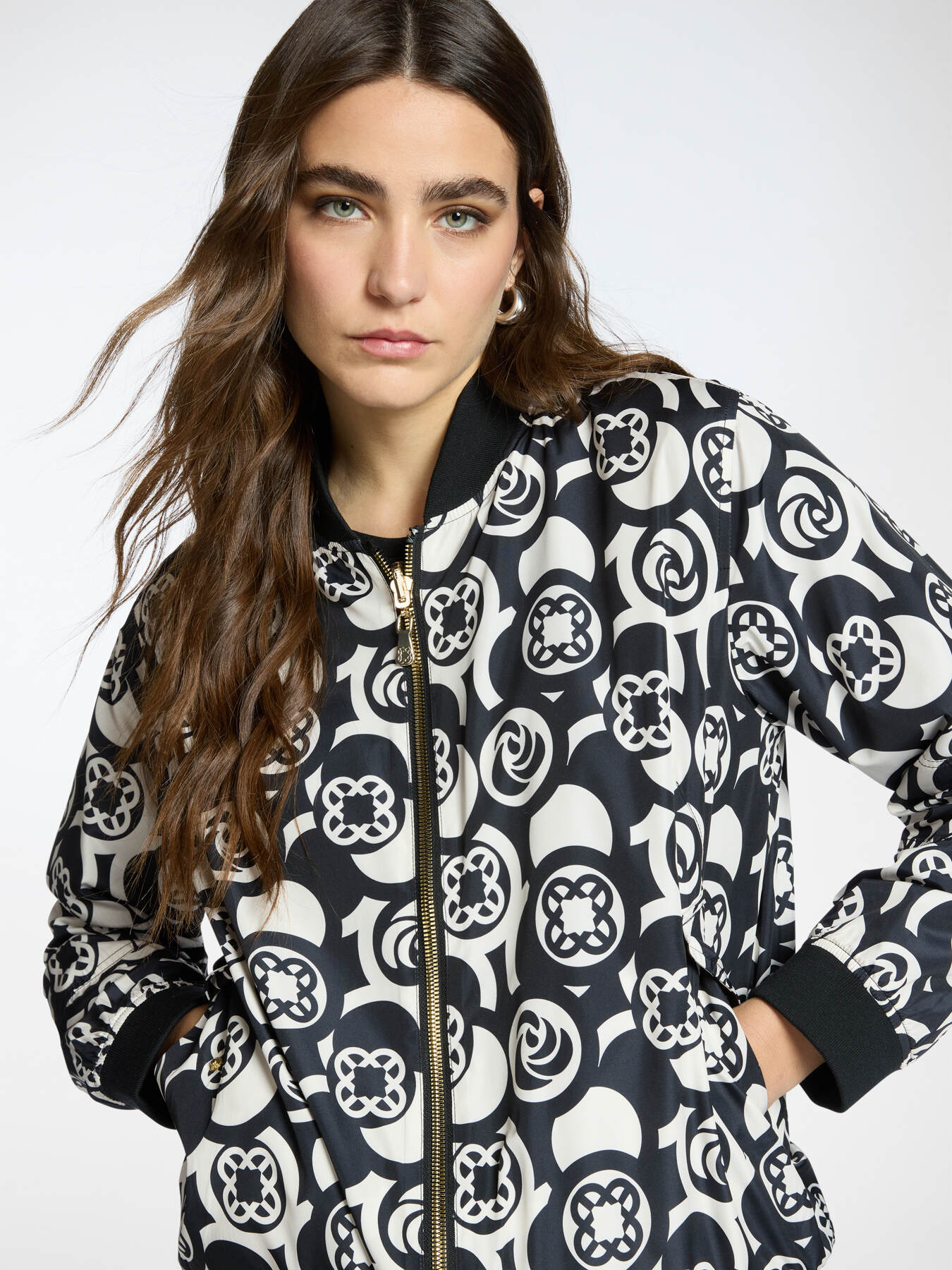 Bomber with Monogram print image number 3