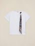 T-shirt con foulard decorativo image number 3