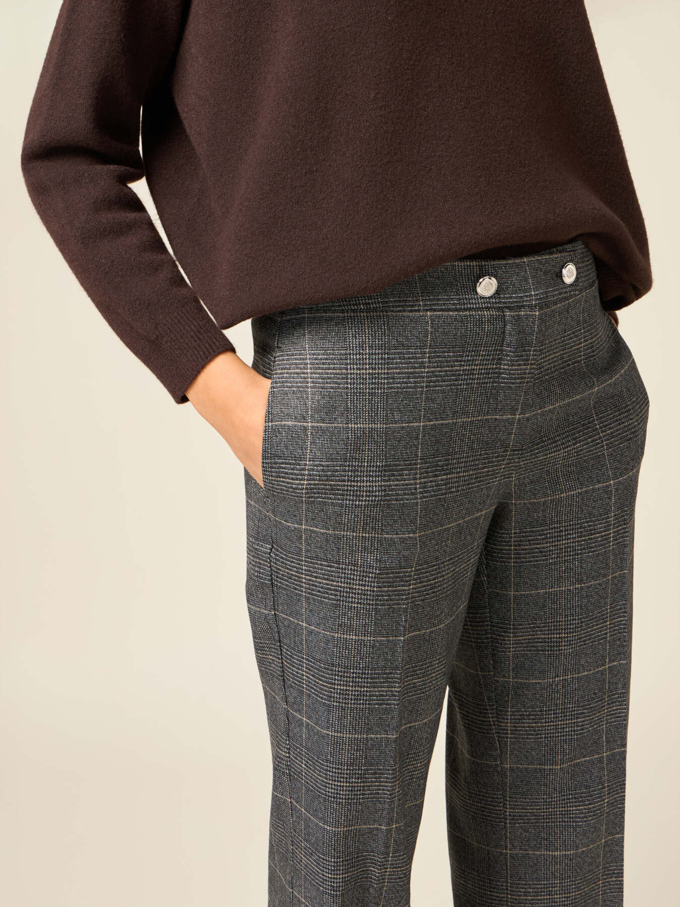 Pantaloni palazzo check image number 2