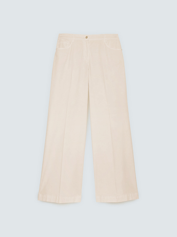 Wide Leg Trousers in lightweight cotton