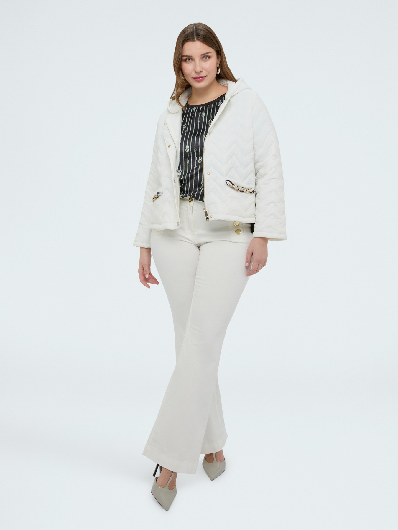 T-shirt bimaterica fantasia nodi image number 4