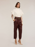 Pull oversize avec tresse et volant image number 0