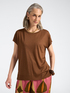 T-shirt con bordi a coste image number 0