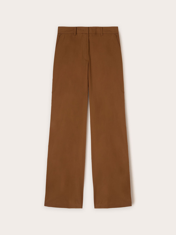 Cotton palazzo trousers