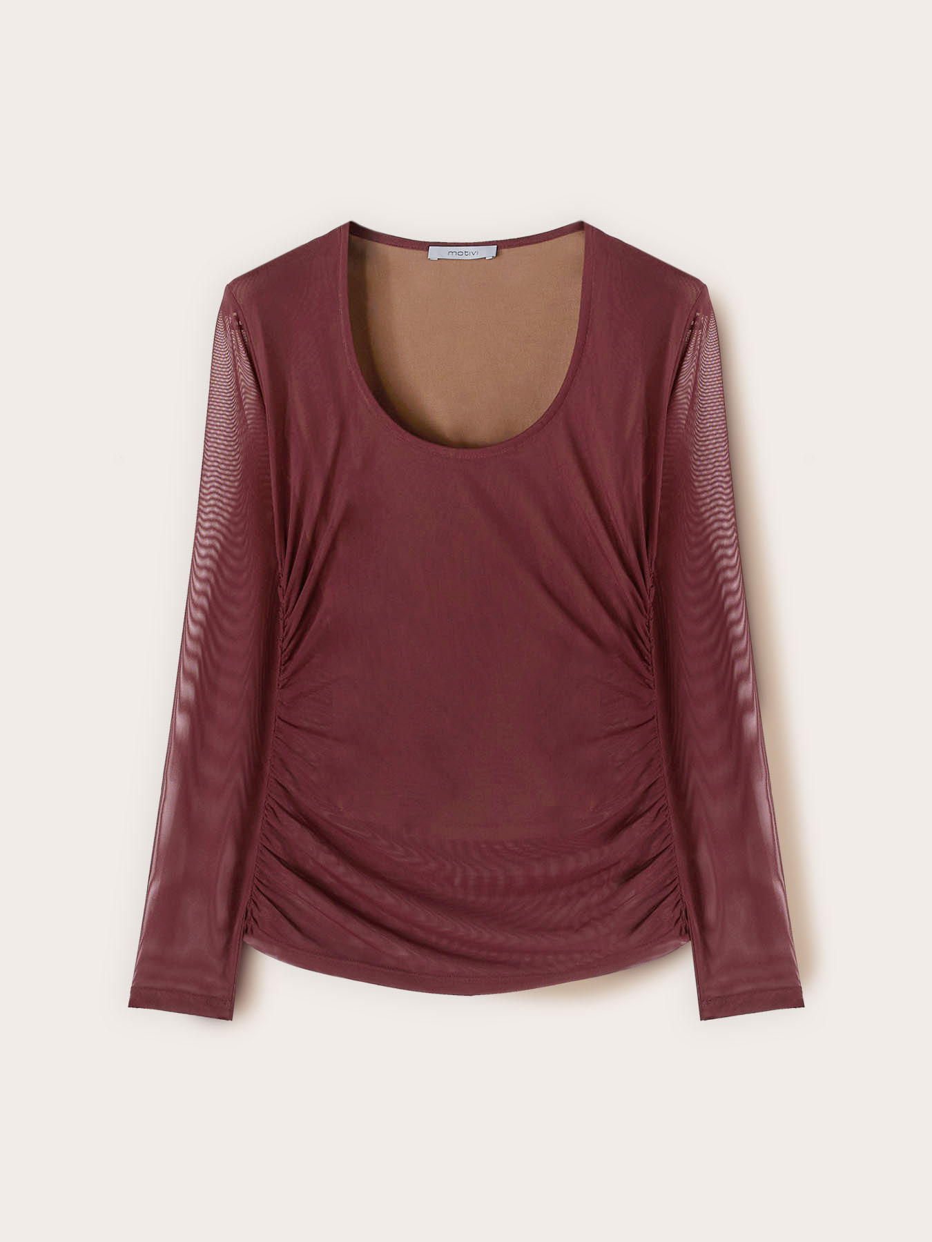 Long sleeve tulle t-shirt image number 4