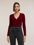 Cardigan a coste in maglia image number 2