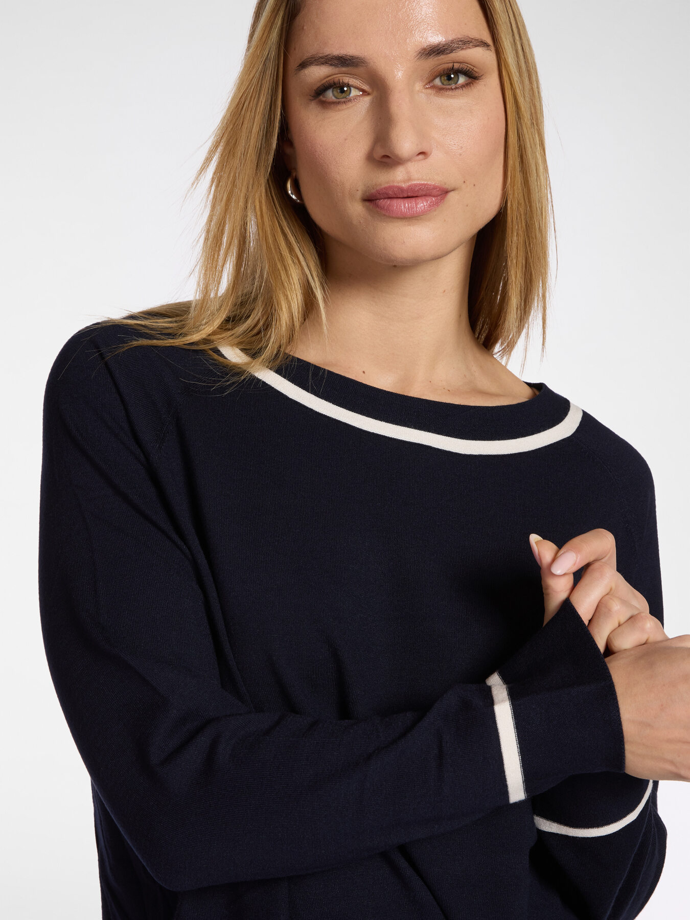 Maglia rigata misto viscosa image number 3