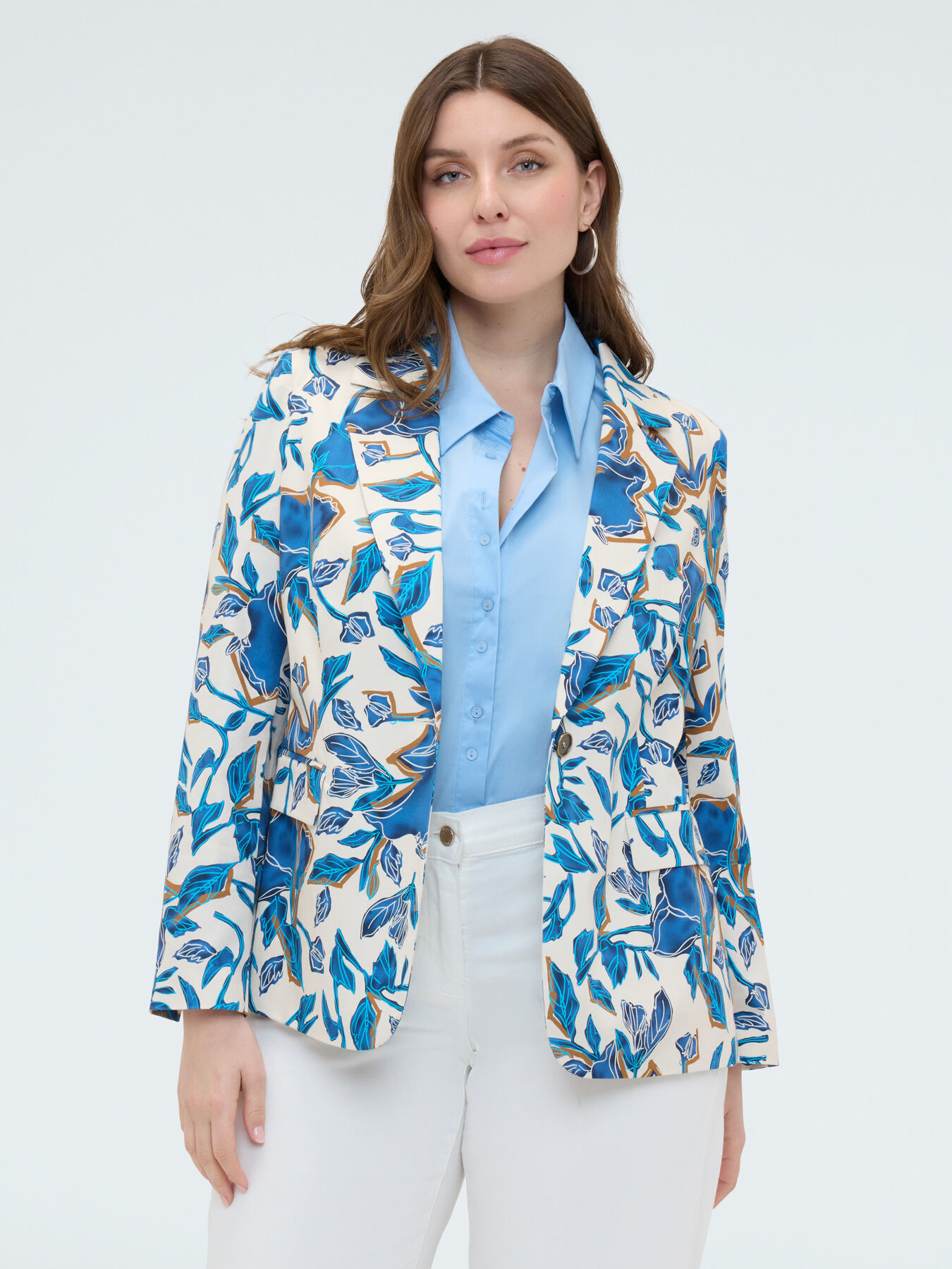 Blazer mit Blumendruck image number 2