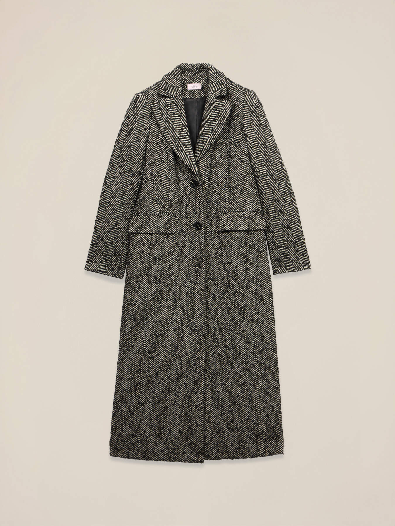 Cappotto lungo spigato image number 5