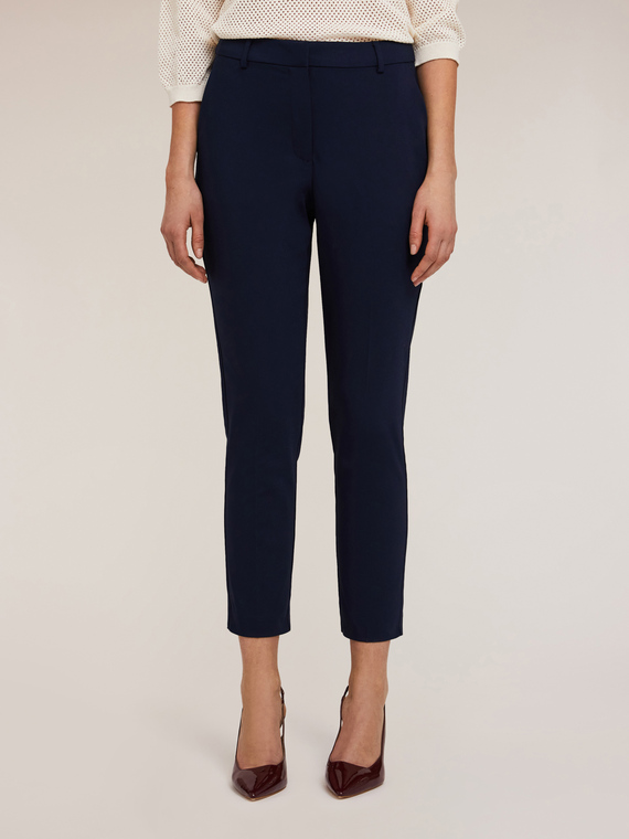 Regular fit trousers in technical fabric