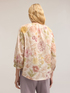 Cotton muslin oversized blouse with floral pattern image number 1