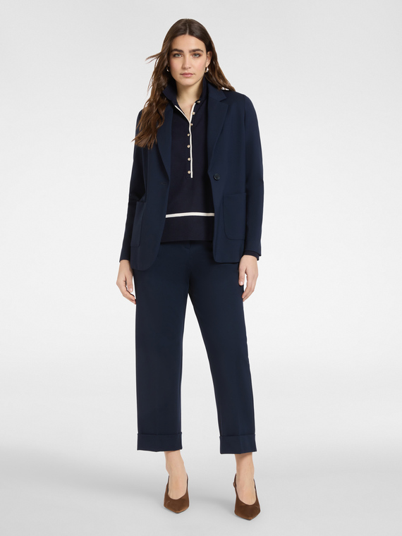 Pantalon large avec revers