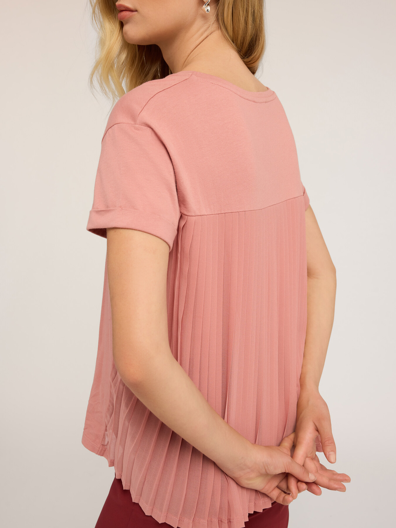 T-shirt avec insert plissé image number 2