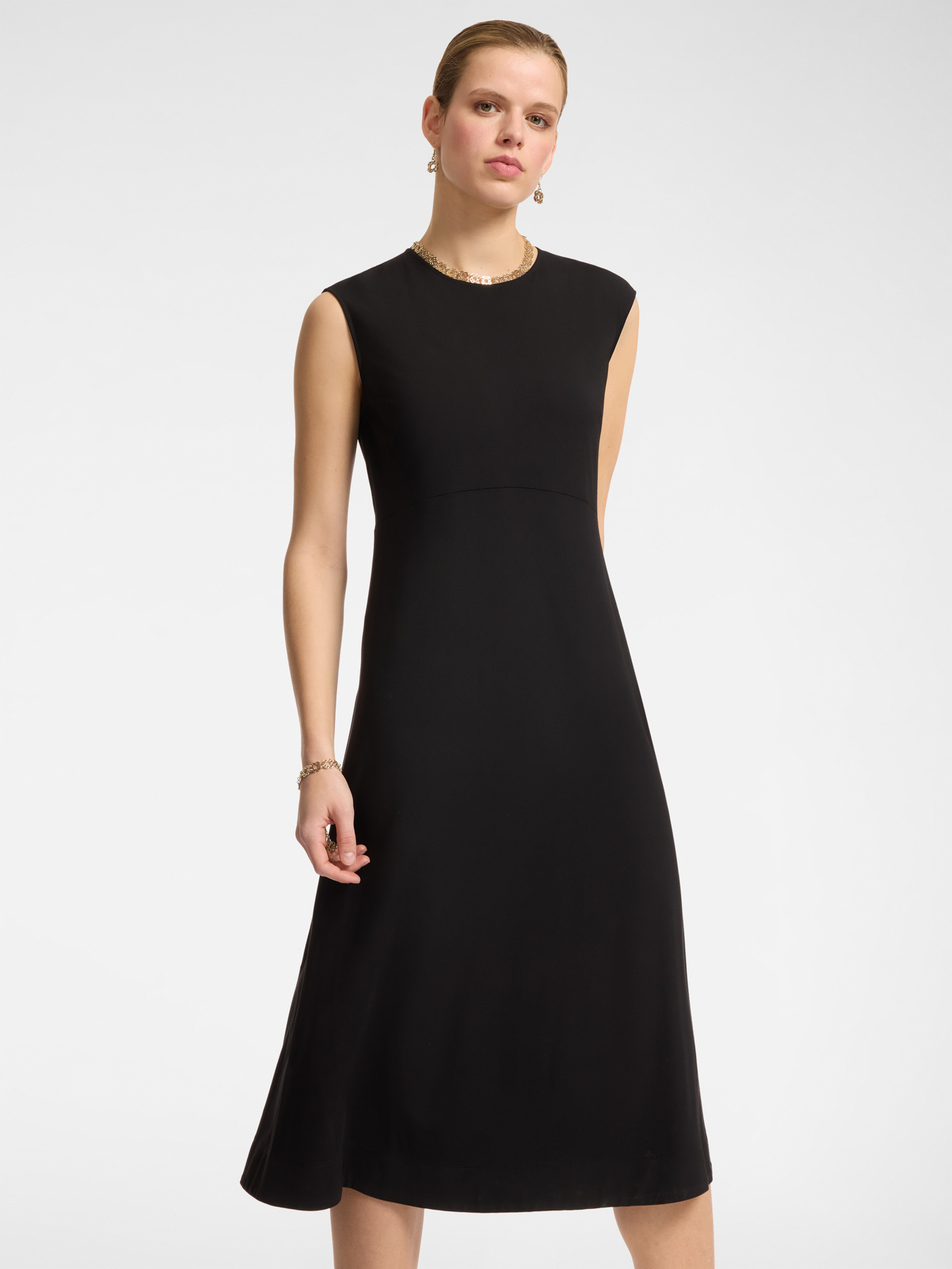 Robe mi-longue en jersey image number 3