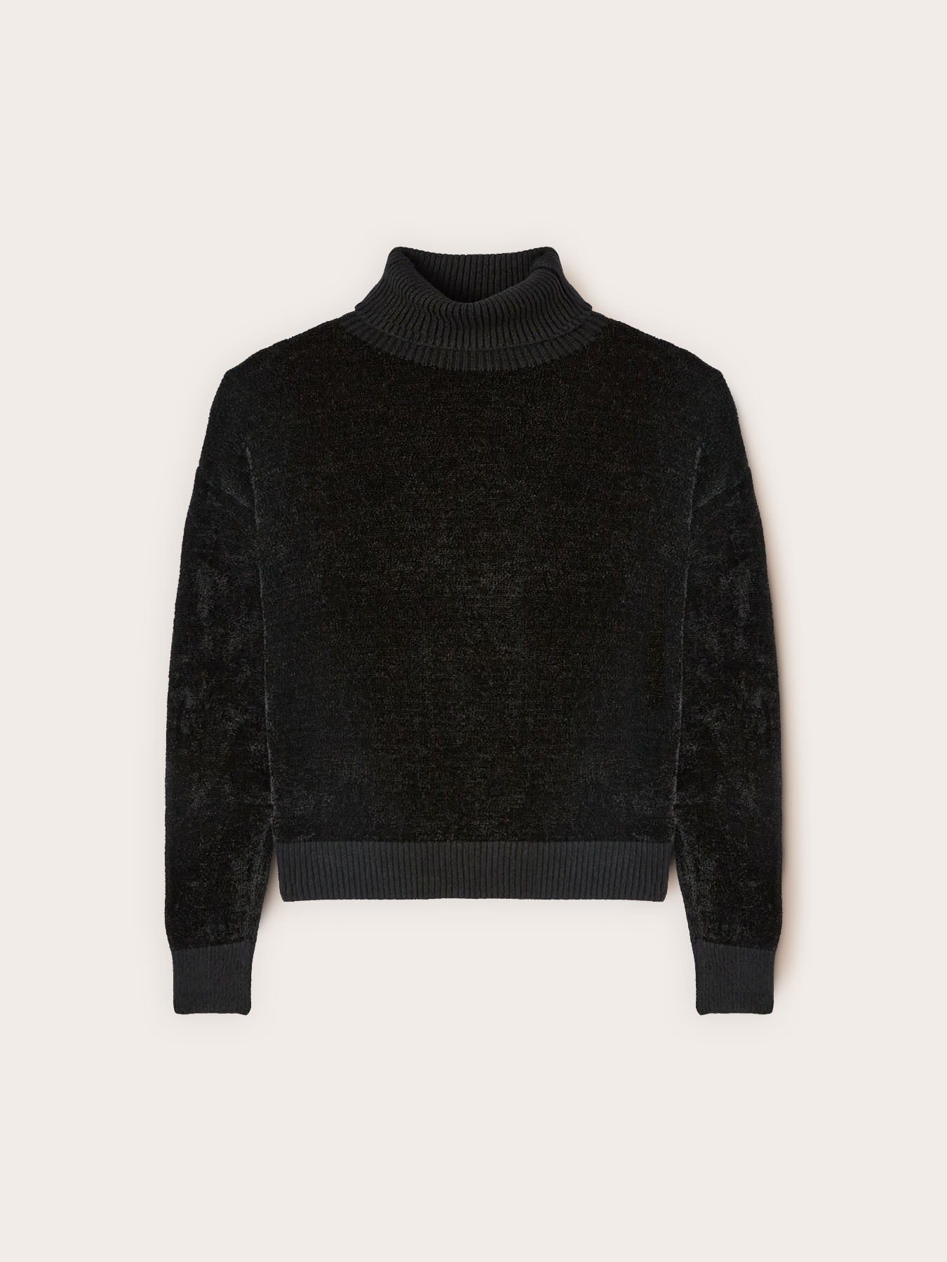 Chenille turtleneck sweater image number 4
