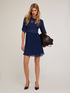 Robe brodée avec détails plissés image number 2