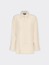 Linen blend shirt with sash image number 4