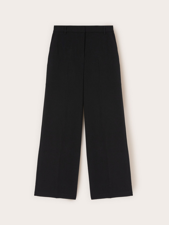 Pantalon palazzo en polyester viscose