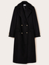 Double-breasted coat in wool blend cloth image number 4