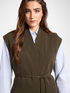 Blazer senza maniche in cady stretch image number 3