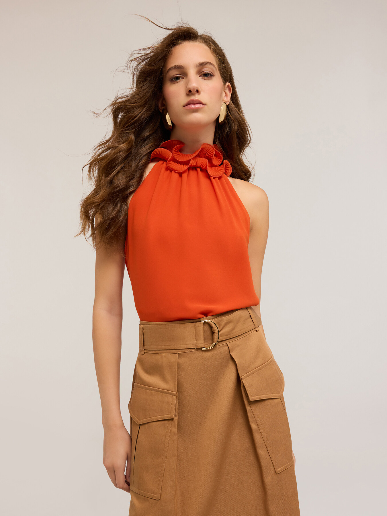 Top with ruffles image number 2