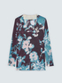 Viscose blend sweater with floral print image number 4